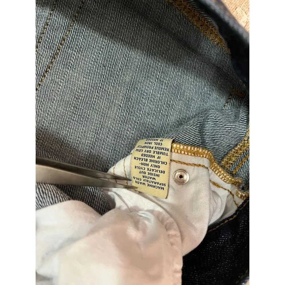 Cabi Brando Style #175 Dark Wash Straight Leg Jeans Women’s Size 10 Mid Rise - Picture 6 of 13